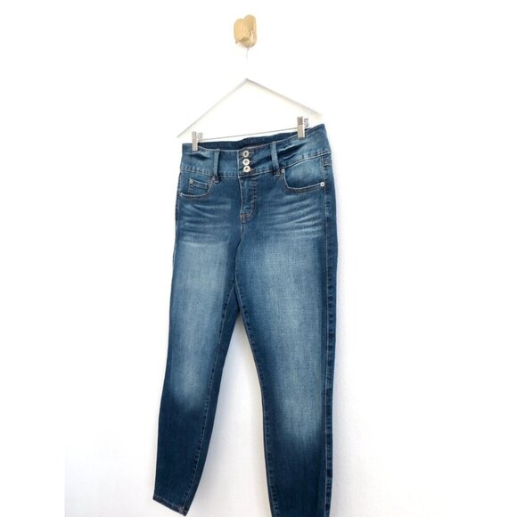 NEW! Torrid Premium 3 Button Waist Closure Jeggings Denim Jeans Blue SZ 12 - Picture 5 of 9